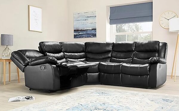 711Ax8PXNIL._AC_SX679_ Roma Recliner Sofa In Premium Black Leather
