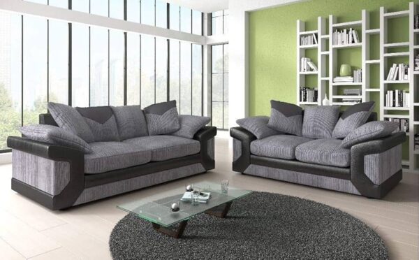 Dino 3 and 2 Seater Fabric Sofa Set