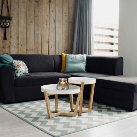 Black – L Shape 4 Seater Sofa