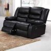 images (10) Roma Recliner Chair 3 and 2 In Premium Black Leather
