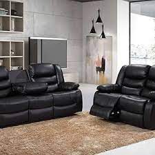 images (12) Roma Recliner Chair 3 and 2 In Premium Black Leather