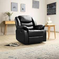 images (14) Roma Recliner Chair 3 and 2 In Premium Black Leather