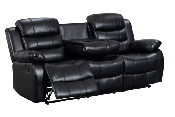 s-l1600 Roma Recliner Chair 3 and 2 In Premium Black Leather