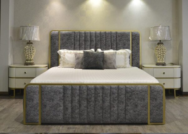 Paris Bed Luxury Upholstered Bed Frame Luxury Paris bed with upholstered headboard and modern bedroom design