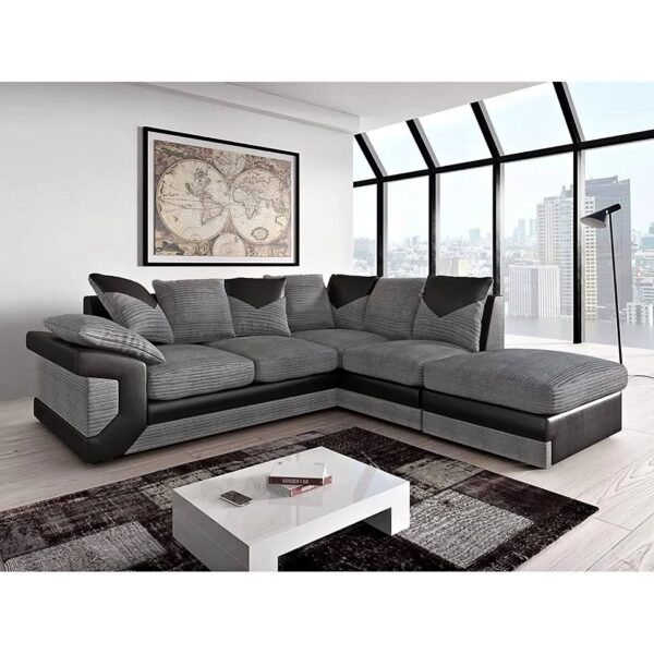 Dino 4 seater sofa in a modern living room with stylish fabric upholstery and spacious seating