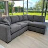DFS grey L shape sofa