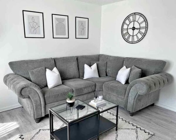 Ashwin 4-Seater Sofa Ashwin 4-seater sofa featuring a contemporary design, soft upholstered cushions, wide armrests, and spacious seating ideal for modern living rooms.