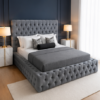 Ambassador Bed – Luxury Upholstered Bed Frame Luxury Ambassador bed with velvet upholstered tufted headboard