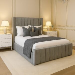 Durable panel bed with strong mattress support