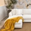 Next 4 Seater Sofa – Modern Grey Sectional Sofa for Living Room Next 4 seater grey sectional sofa with modern design in stylish living room interior