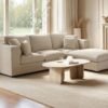 IKEA 4 Seater Sofa – Modern Scandinavian Living Room Furniture IKEA 4 seater sofa with modern Scandinavian design, comfortable cushions, soft fabric upholstery, and stylish living room décor.