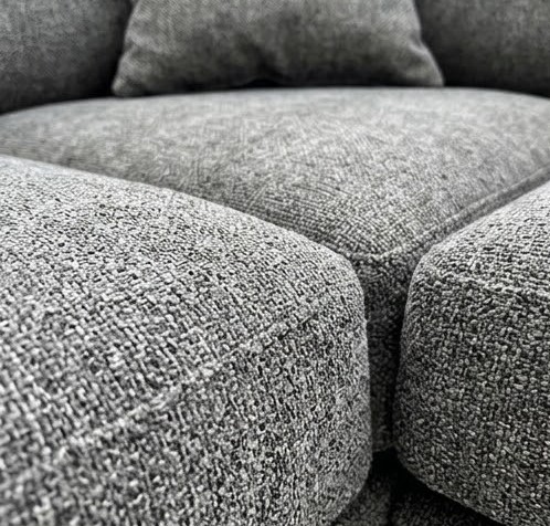 DFS grey L shape sofa in a modern living room with stylish sectional seating and contemporary interior décor