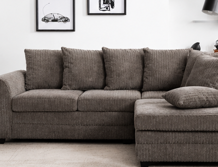 Jumbo Curved Corner Sofa in Modern Living Room