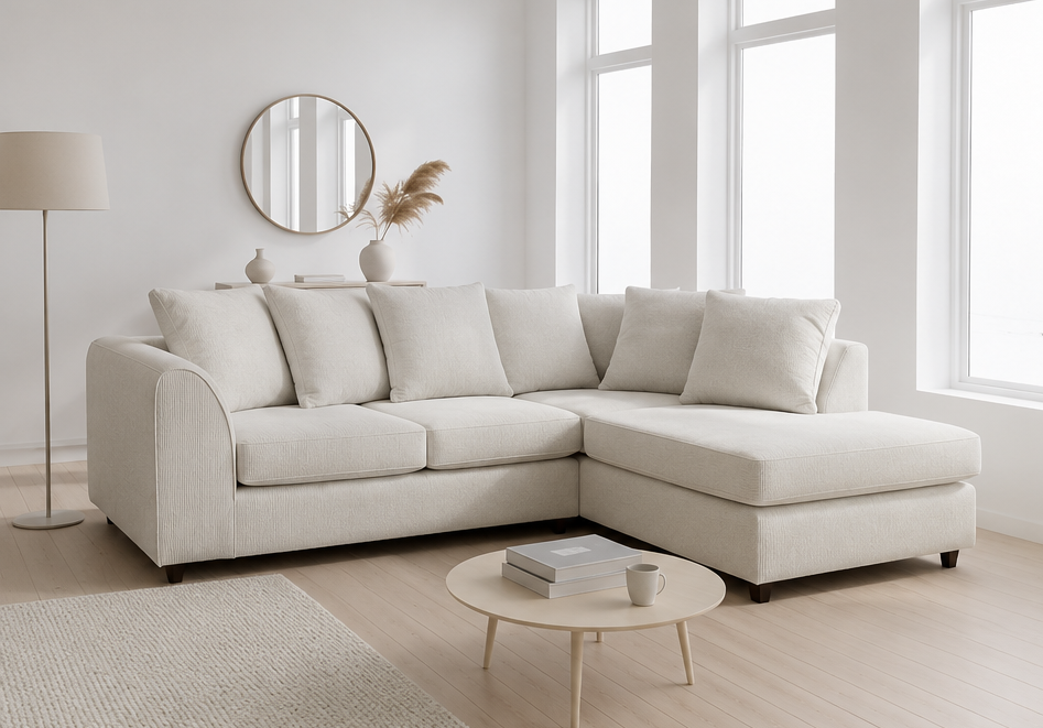 Darcy chenille corner sofa - Image 2