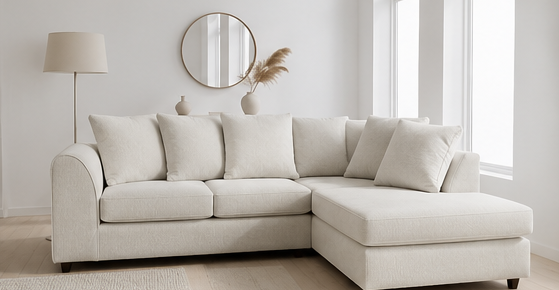Darcy chenille corner sofa - Image 3