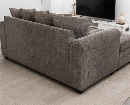 Jumbo Curved Corner Sofa in Modern Living Room