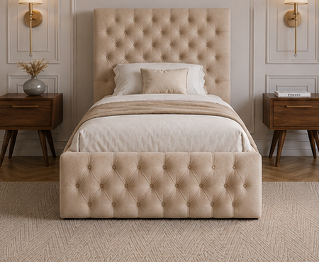 Chesterfield Single Bed | Luxury Upholstered Single Bed