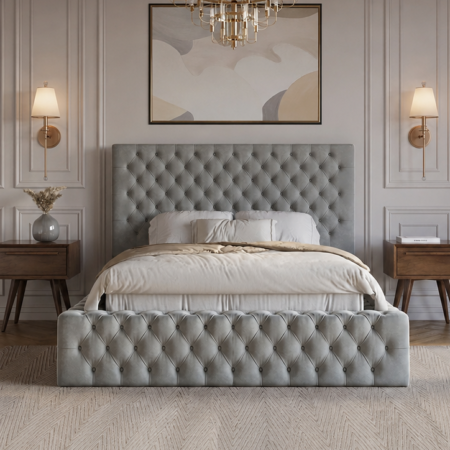 Chesterfield Bed with Storage for Modern Bedrooms
