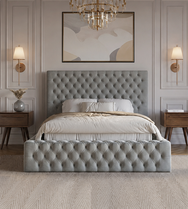 Chesterfield Bed with Storage for Modern Bedrooms