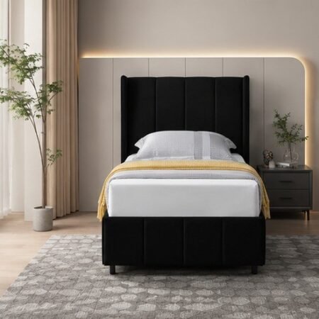Chelsea bed luxury upholstered bed frame with padded headboard