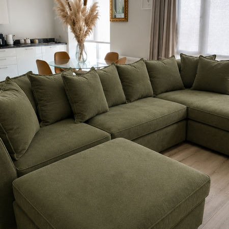 Furniture Land Sofa with premium fabric upholstery and deep comfortable seating