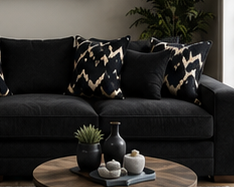 Modern Fabric Sofa - Image 2