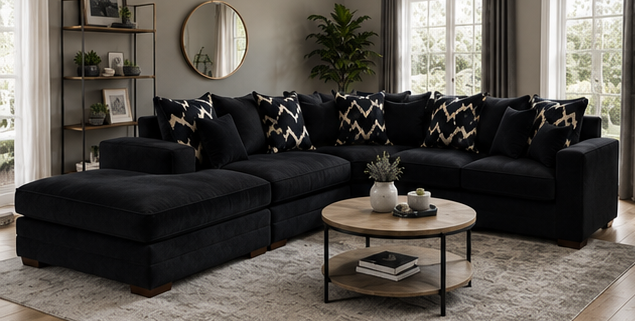 Modern Fabric Sofa - Image 5