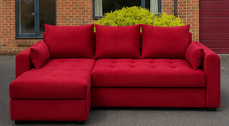 Bed Sofa Living Room with premium fabric upholstery