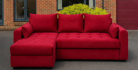Bed Sofa Living Room with premium fabric upholstery