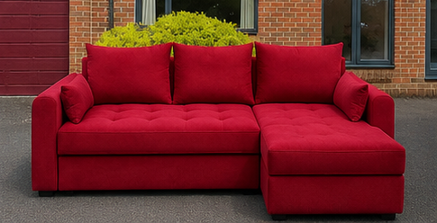 Bed Sofa Living Room with premium fabric upholstery