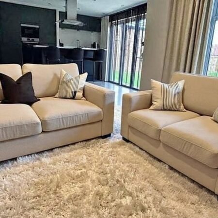 2+3 Upholstered Sofa with premium fabric upholstery