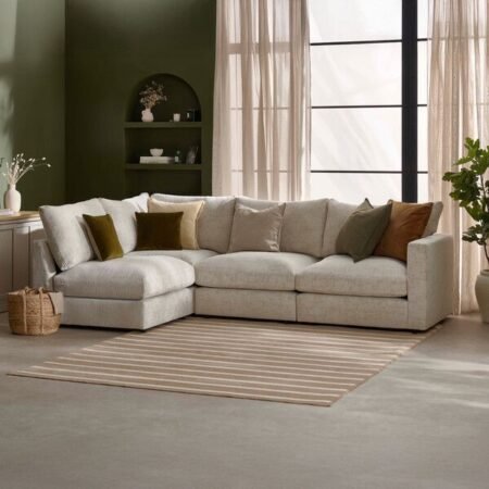 Contemporary High Back Sofa
