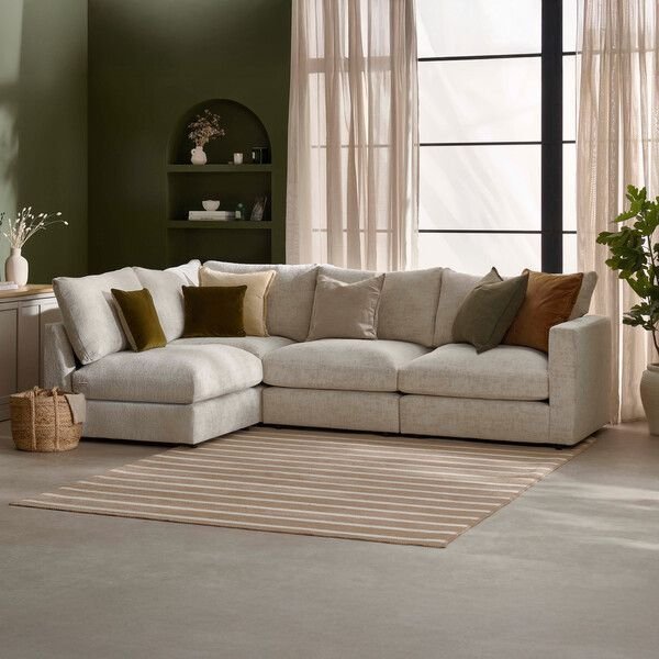 Contemporary High Back Sofa