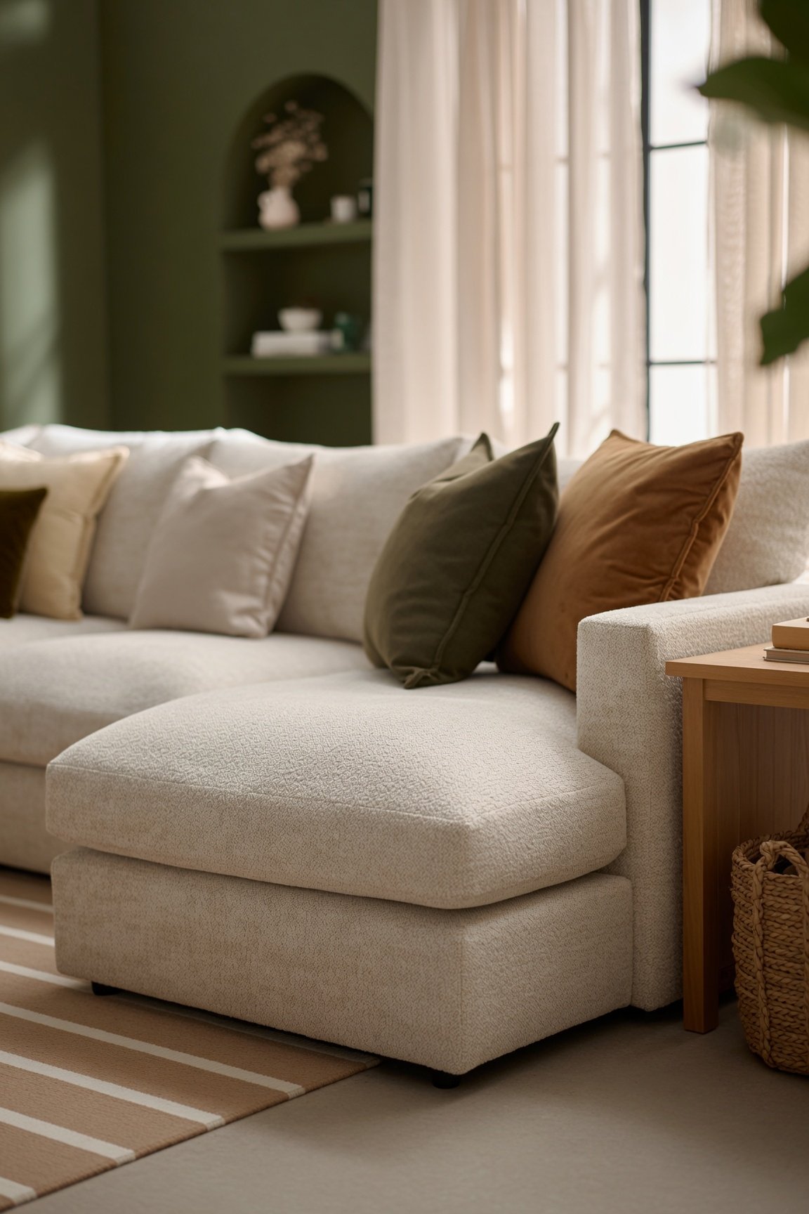 Contemporary High Back Sofa - Image 4